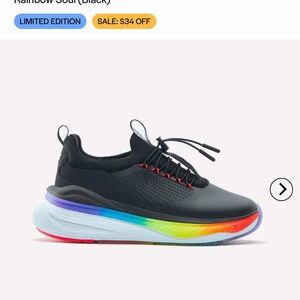 CLOVE Black Rainbow Sole Women's Sneakers